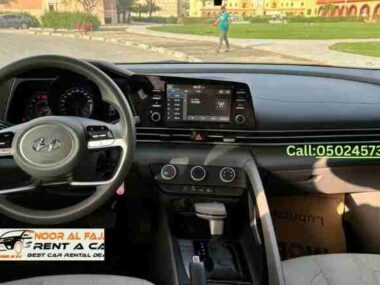 Toyota Corolla 2024 driver interior view available for Dubai car rental