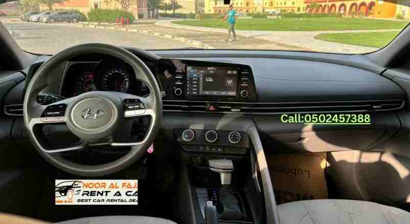 Toyota Corolla 2024 driver interior view available for Dubai car rental