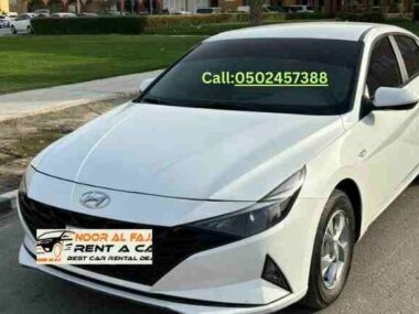 Toyota Corolla 2024 profile front view available for Dubai car rental