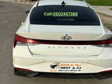 Toyota Corolla 2024 rear back view available for Dubai car rental