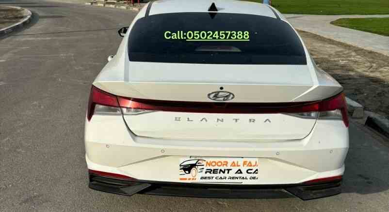 Toyota Corolla 2024 rear back view available for Dubai car rental