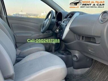 Nissan Sunny 2020 Interior Seats in Dubai – Comfortable Car Rental