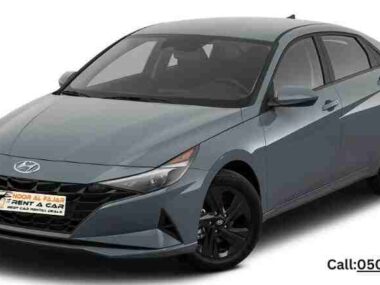 Hyundai Elantra 2022 gray rent a car Dubai