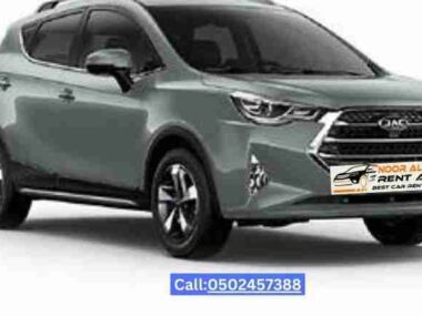 Rear view of JAC S3 2024 for rent in Dubai